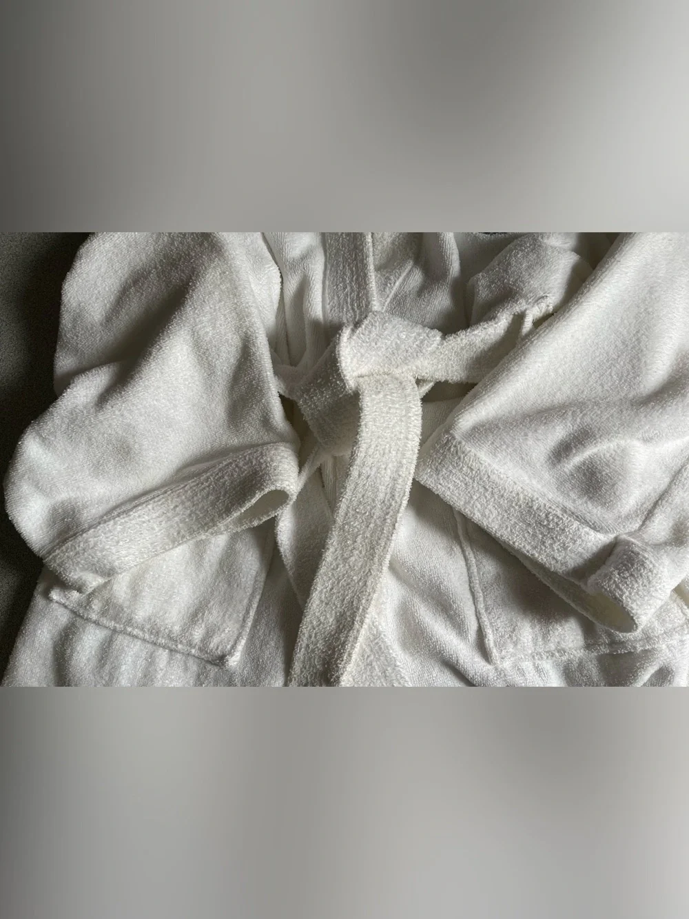 Vintage Ritz Carlton White Blue Logo Terry Robe O/S - Picture 6 of 14